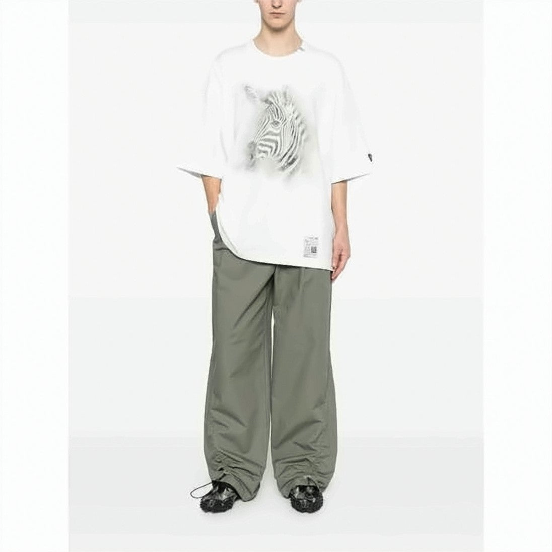 Maison Mihara Yasuhiro Oversized Graphic T-Shirt With Zebra Head Print