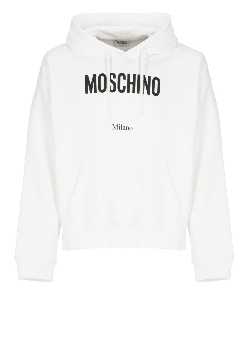 Moschino Cotton Logoed Hoodie