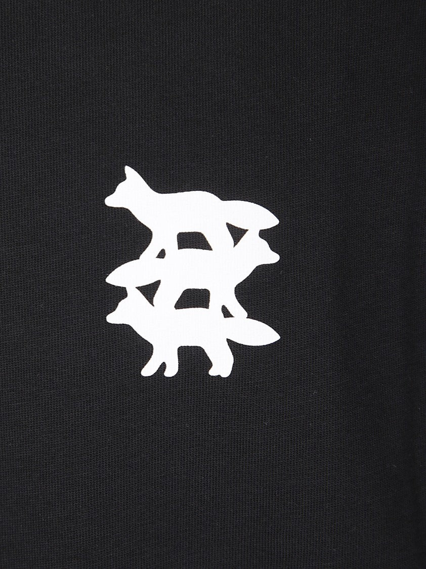 Maison Kitsuné Oversized Long-Sleeved Black T-Shirt