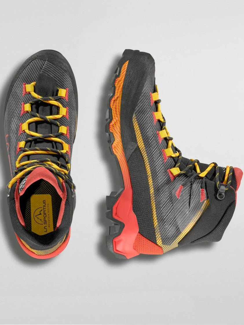 La Sportiva Black/Yellow Aequilibrium Hike High-Top Hiking Shoe