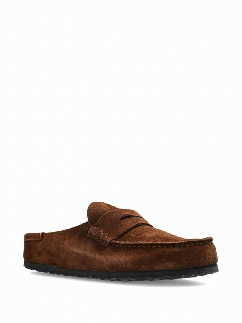 Birkenstock Moccasin-Inspired Suede Mule Slippers