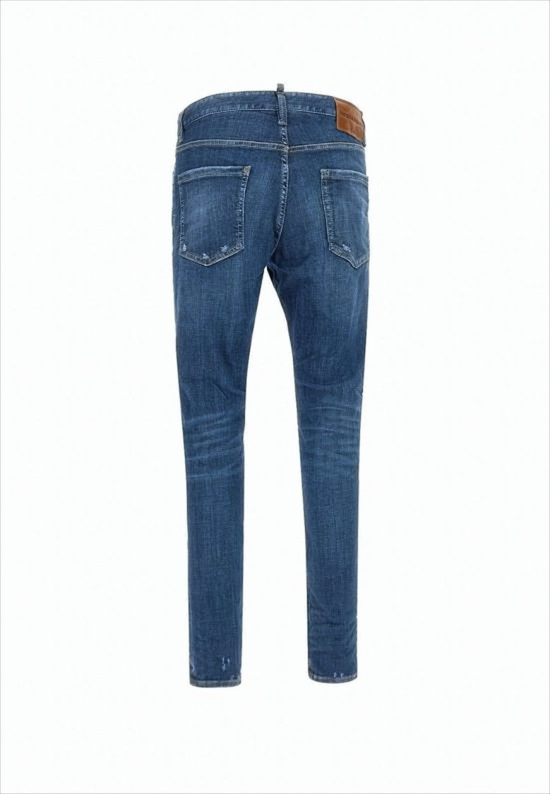 Dsquared2 Distressed Denim Pants With Slim Fit