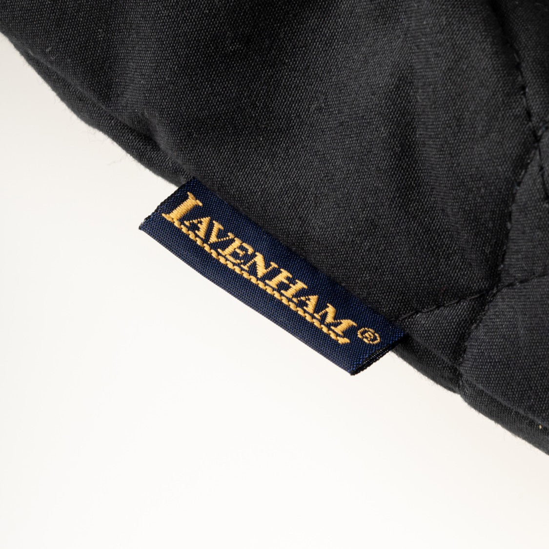Lavenham Quilted Black Tote Bag