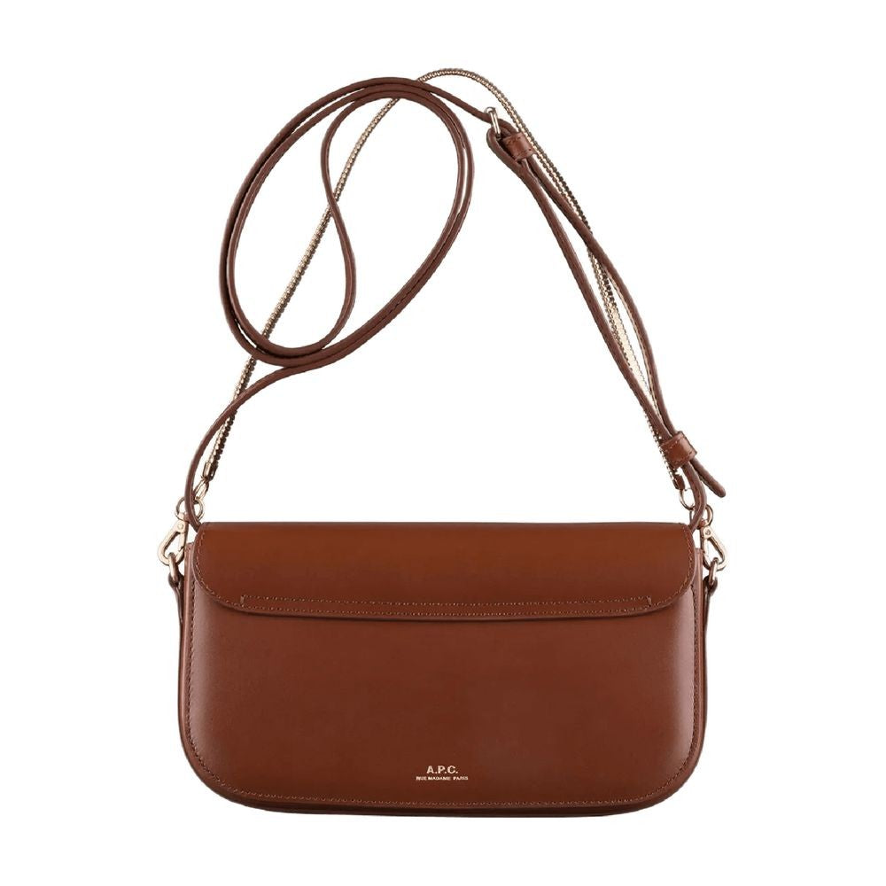 A.P.C. Grace Chaine Clutch - Leather - Brown