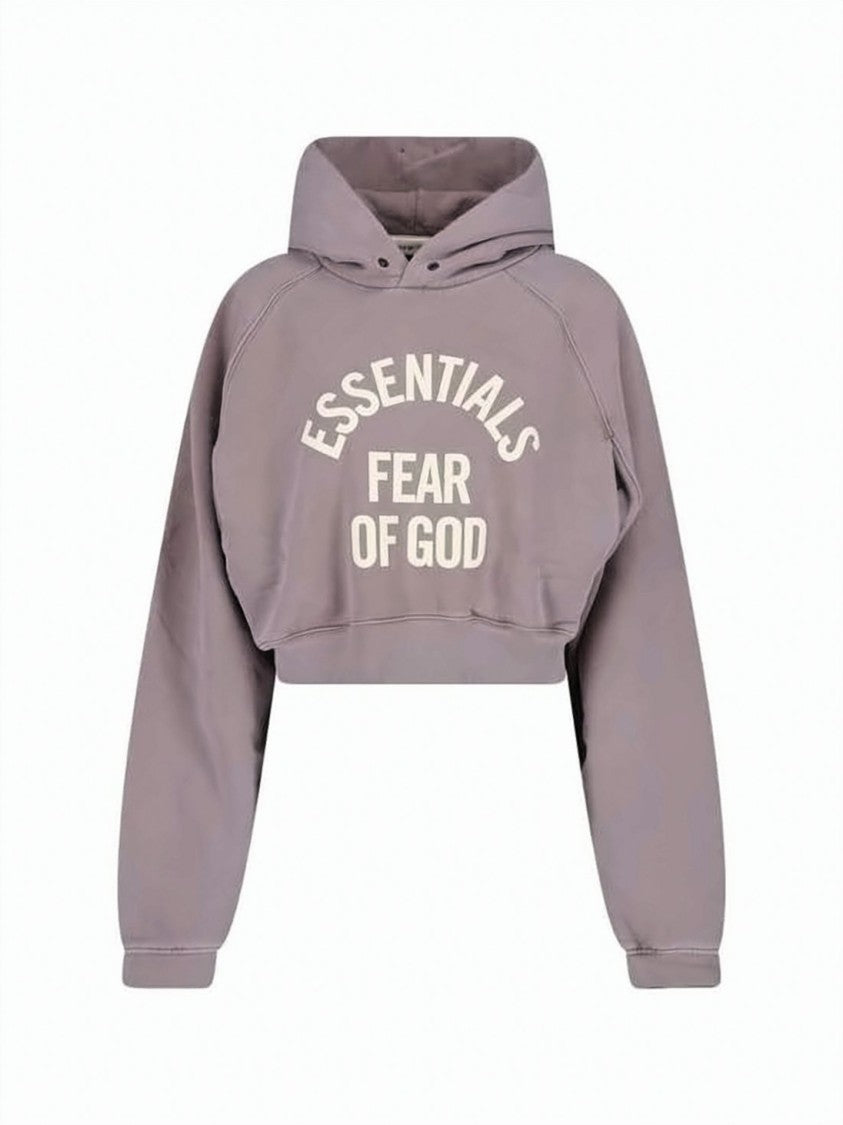 Fear Of God Cropped Relaxed-Fit Cotton Hoodie