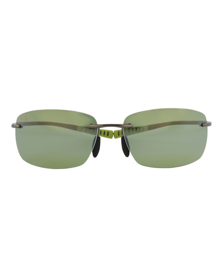 Maui Jim Shield-Frame Titanium Sunglasses