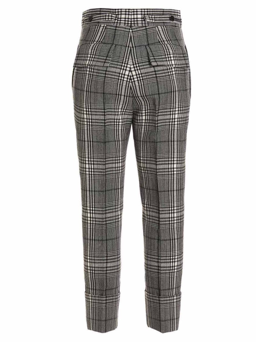 Sapio Prince Of Wales Wool Tailored Pants