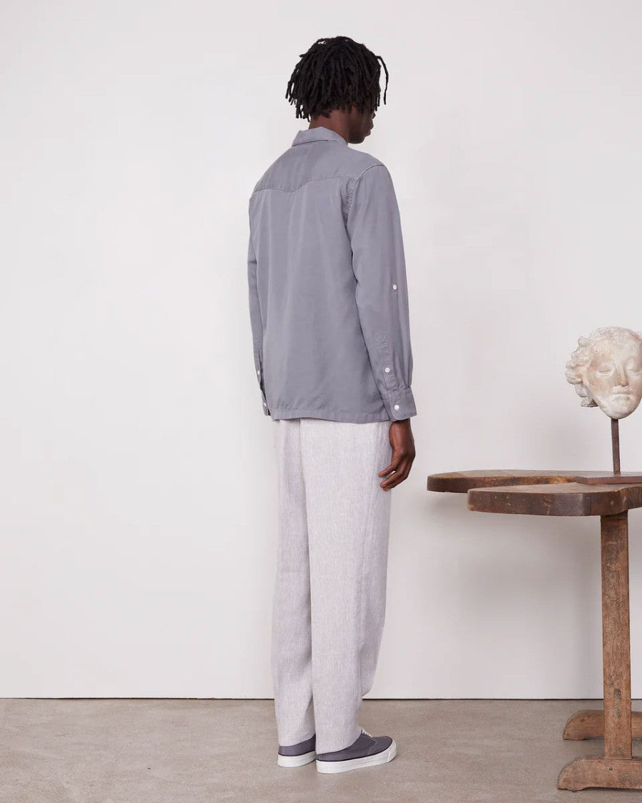 Officine Generale Relaxed-Fit Camp Shirt With Chest Pockets