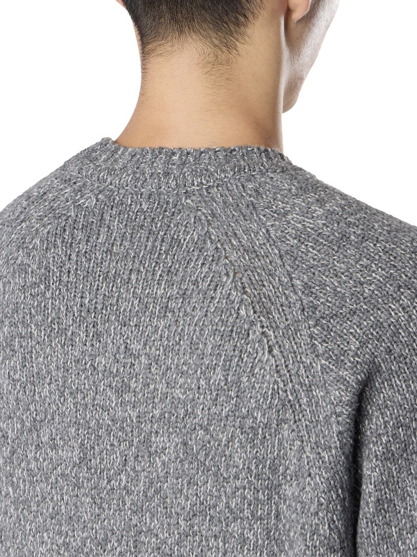 Stone Island Textured Knit Grey Sweater