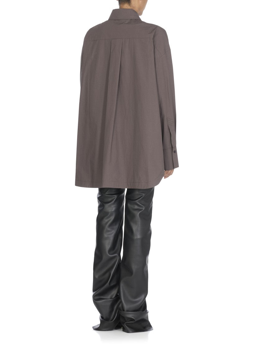 The Attico Brown Cotton Shirt