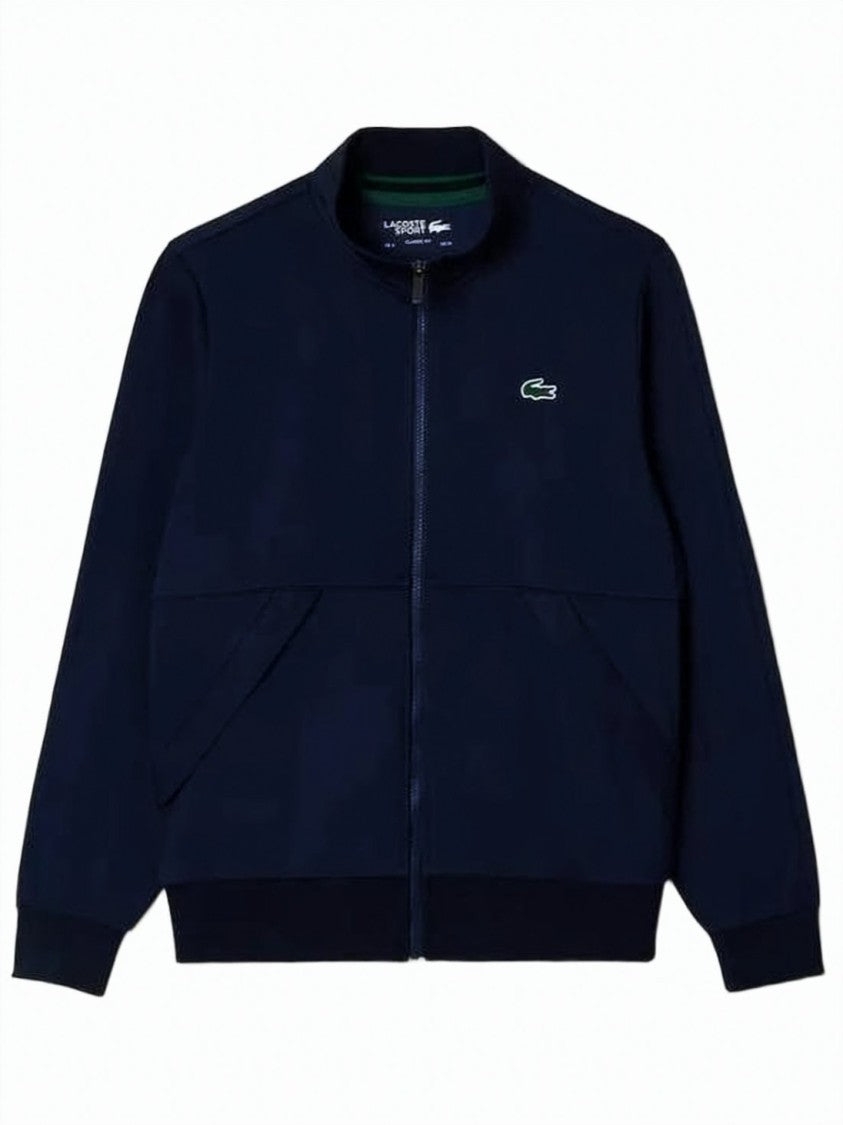 Lacoste Zip-Up Training Top With High Collar