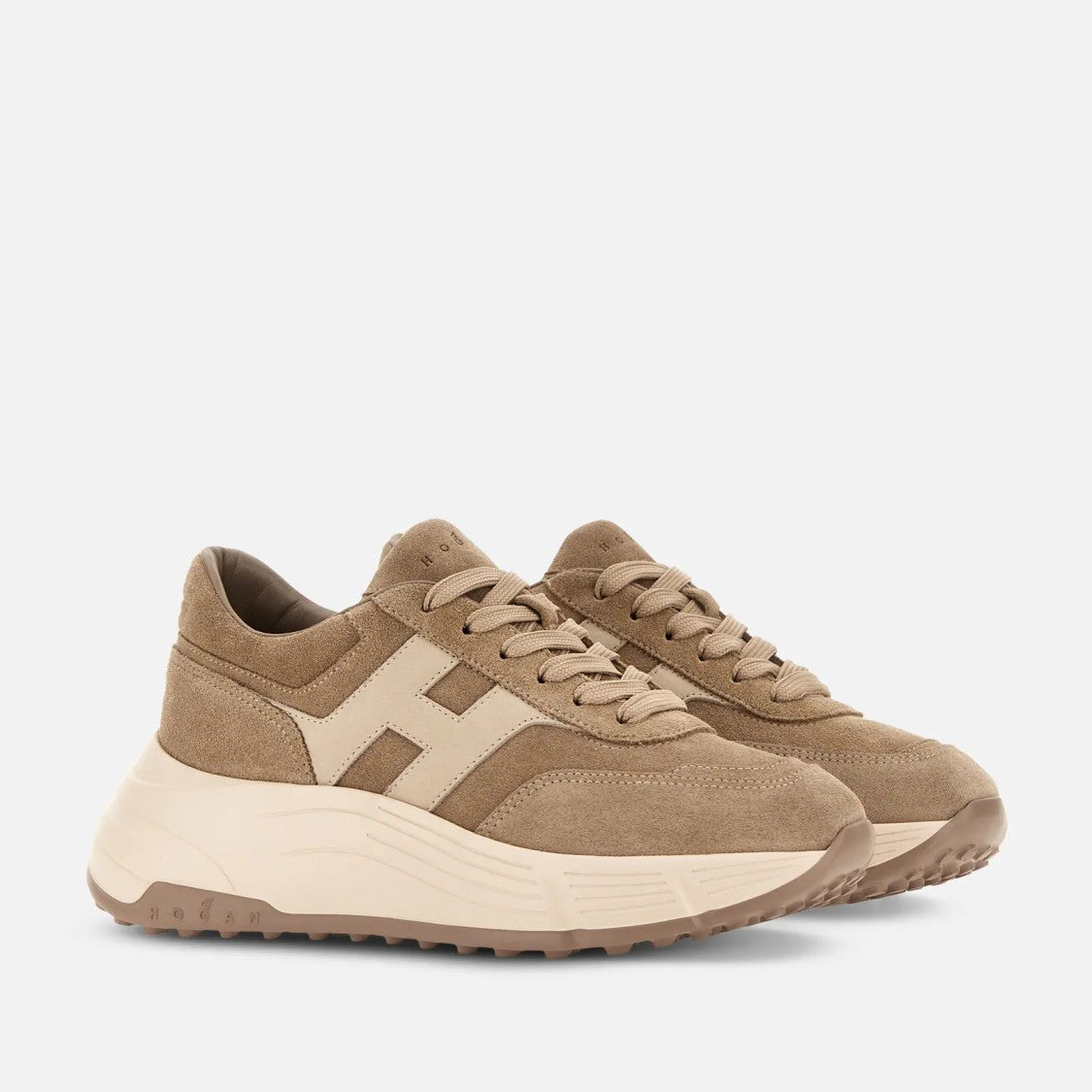 Hogan Casual Suede Chunky-Sole Sneakers