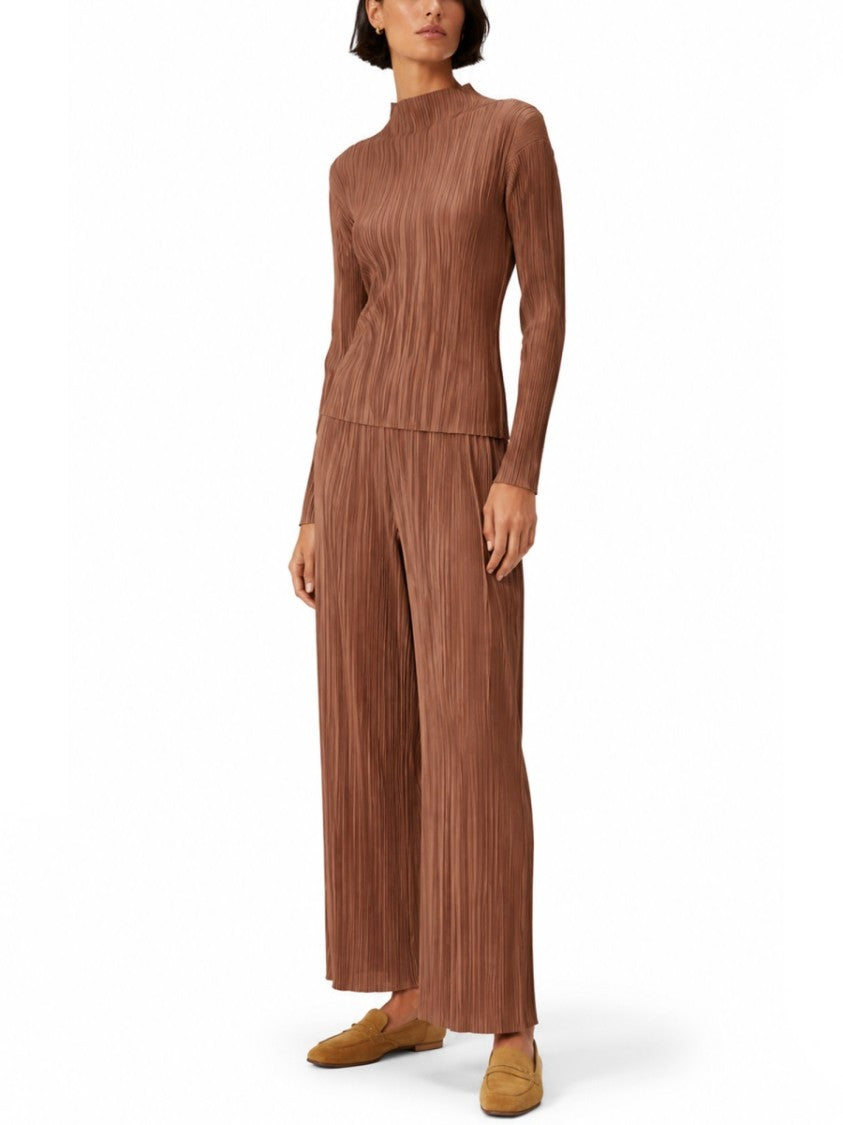 Pleats Please Issey Miyake March Pleated Texture Palazzo Pants
