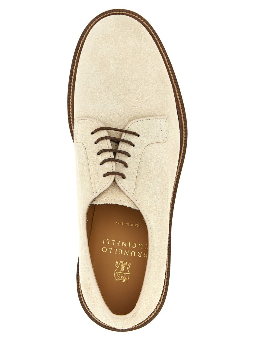 Brunello Cucinelli Suede Derby Shoes