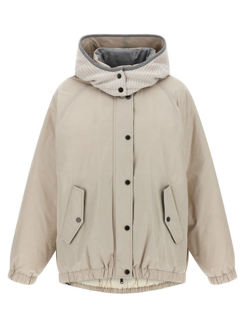 Brunello Cucinelli Technical Fabric Hooded Down Jacket