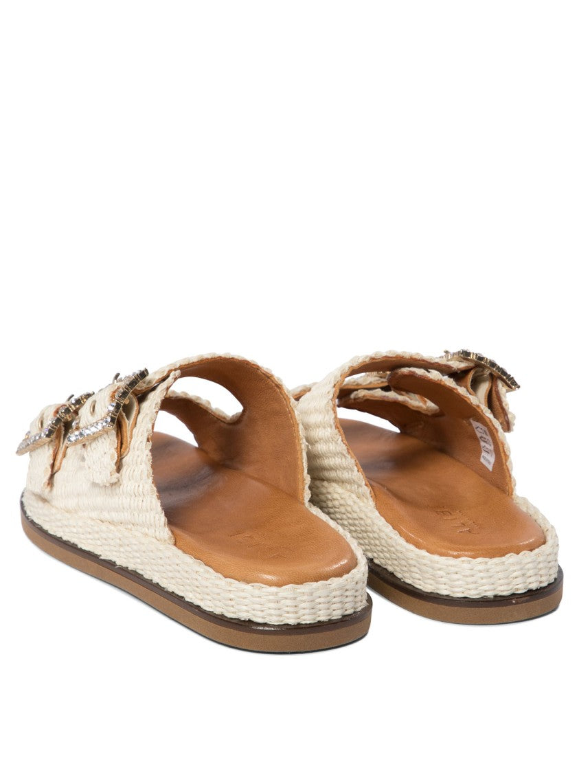 Alibi Woven Raffia Sandals