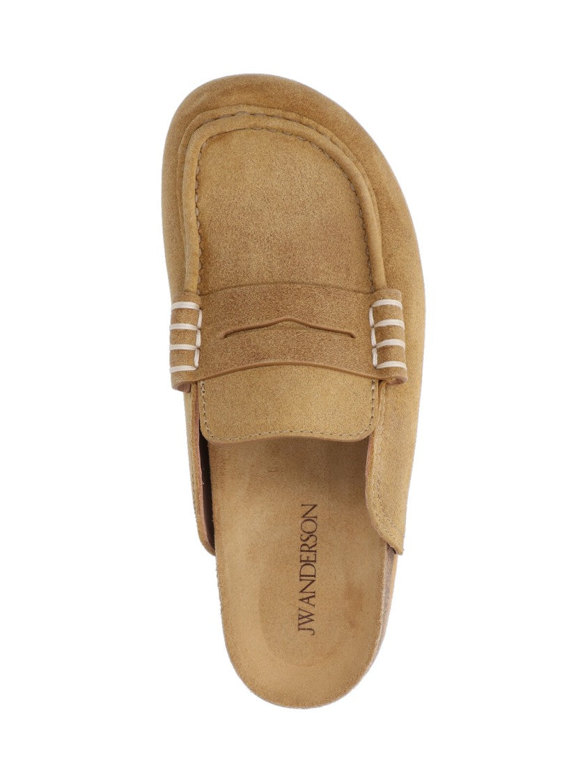 J. W. Anderson Light Brown Suede Slip-On Mules