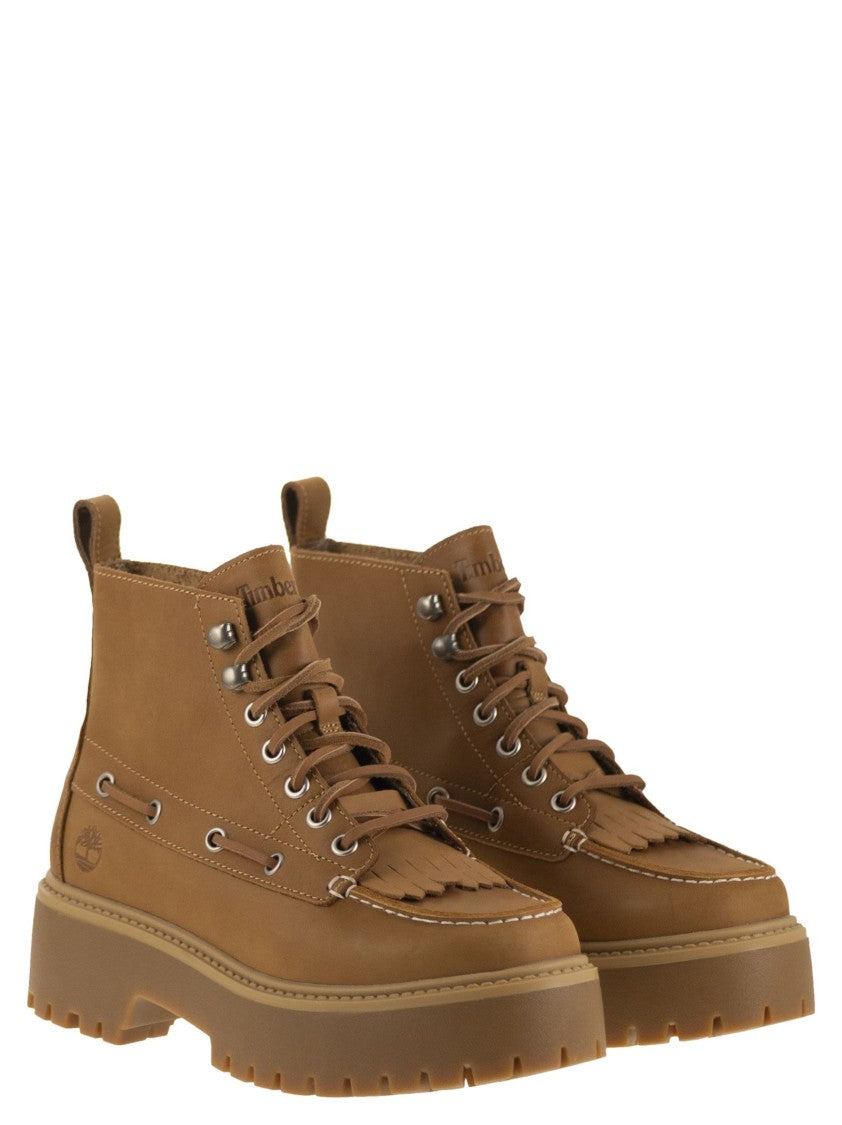 Timberland Stone Street - Fringed Boot With Platform