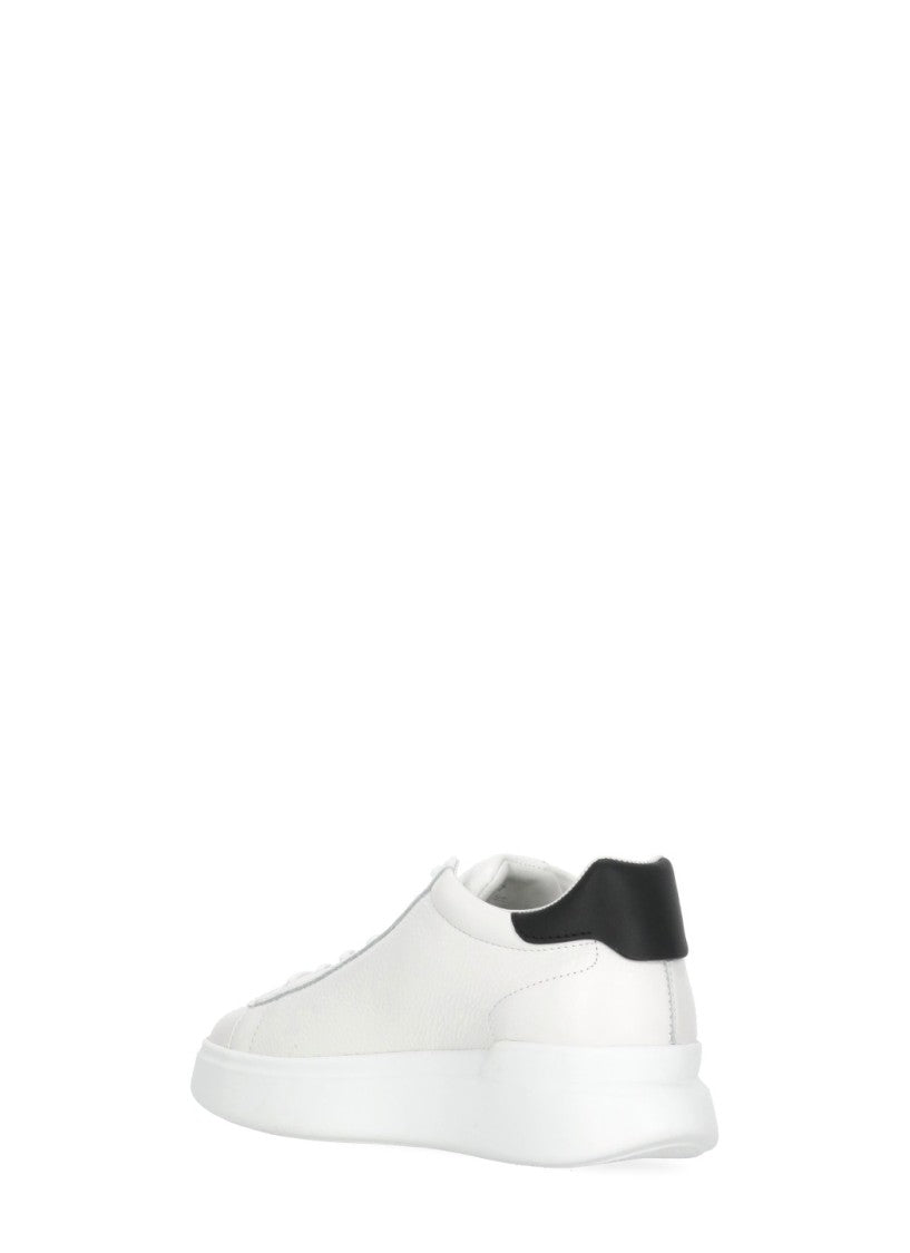 Hogan White H580 Leather Sneakers