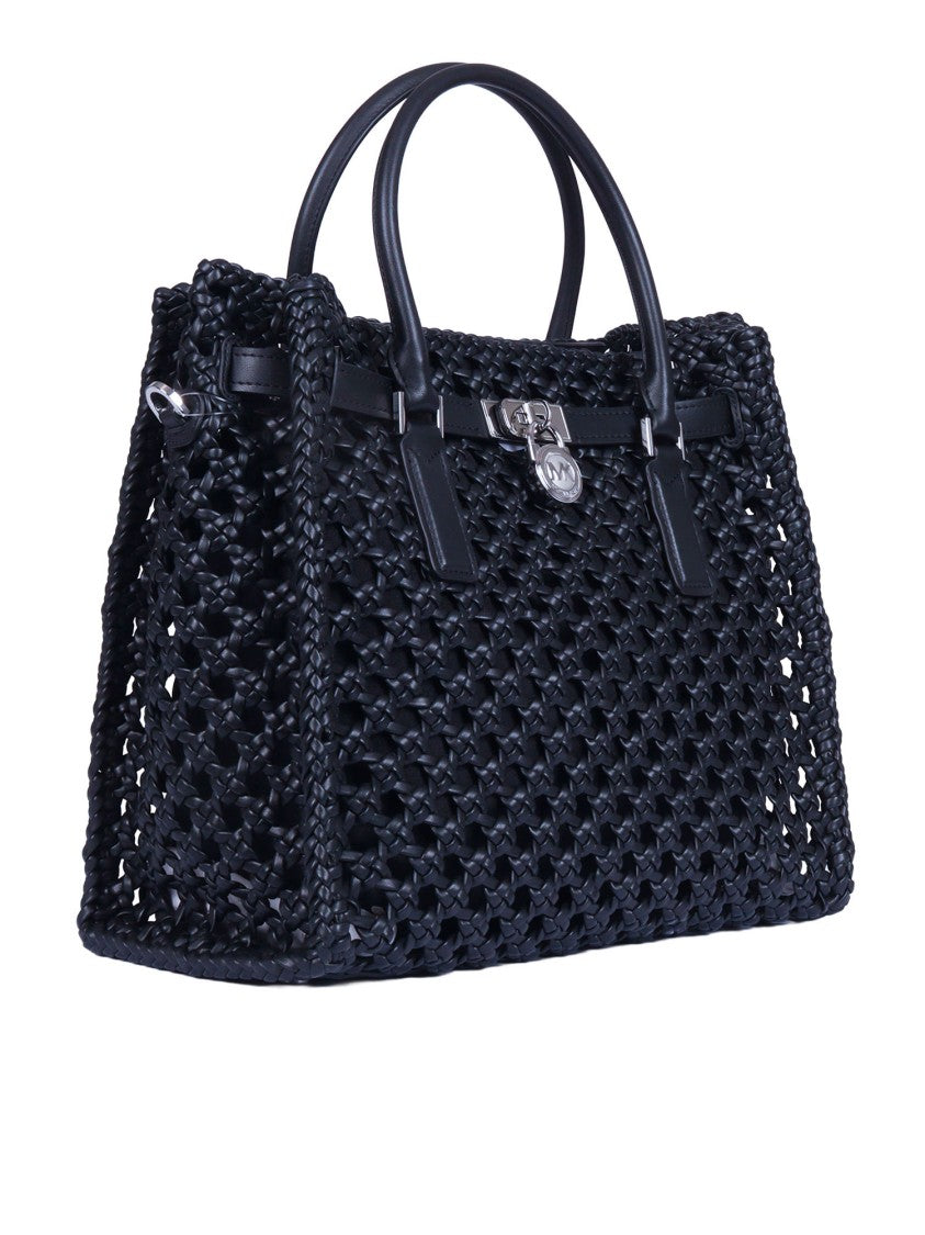 Michael Kors Oversized Woven Chain Satchel