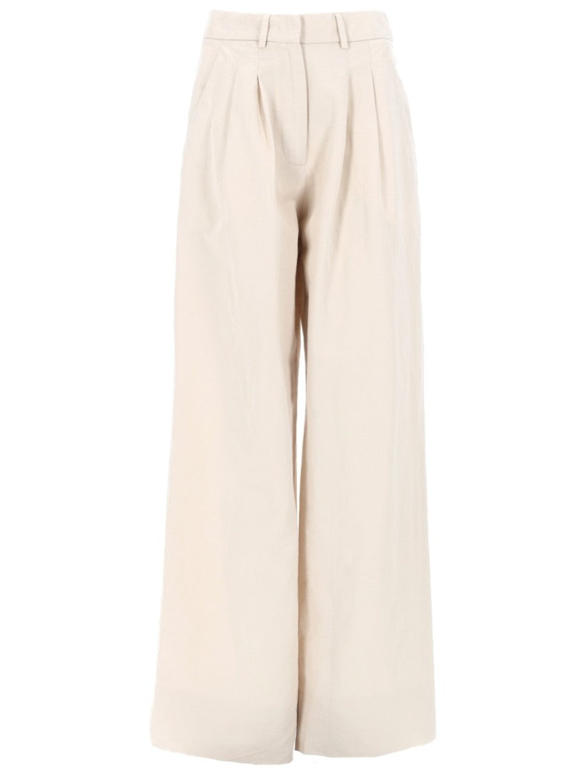 Pt Torino Frankie High-Waisted Front Pleats Pants