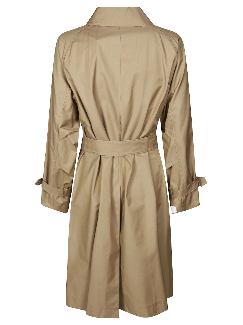 Max Mara Double-Breasted Trench Coat With Belted Waist