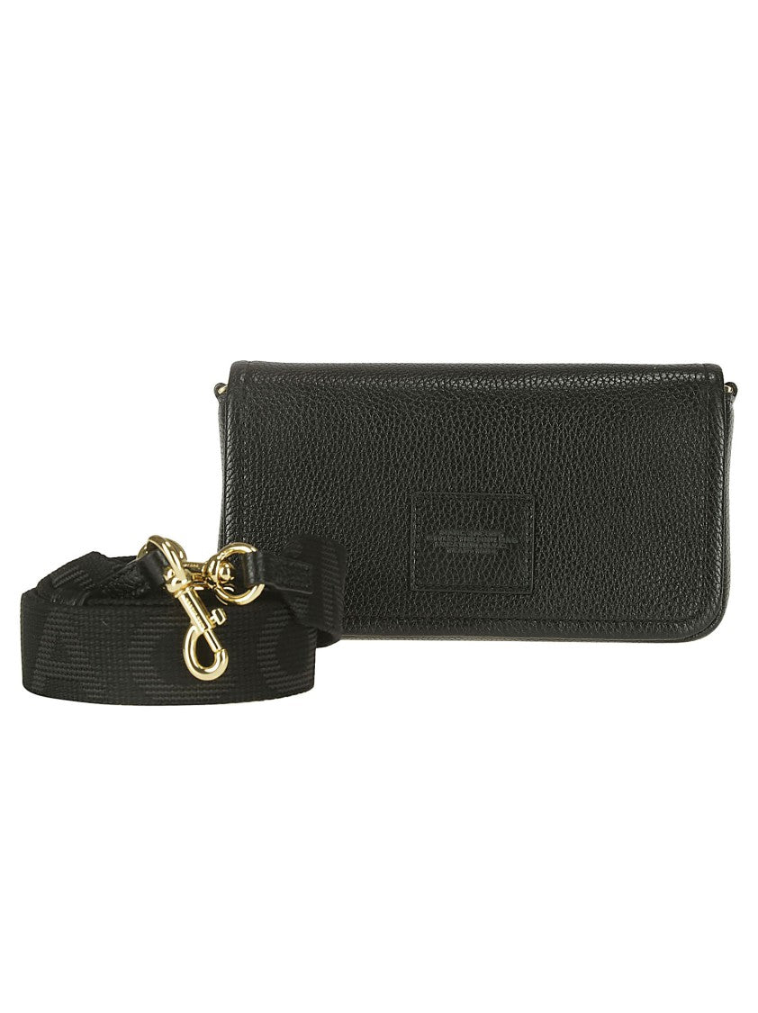 Marc Jacobs Black Hammered Leather Shoulder Bag