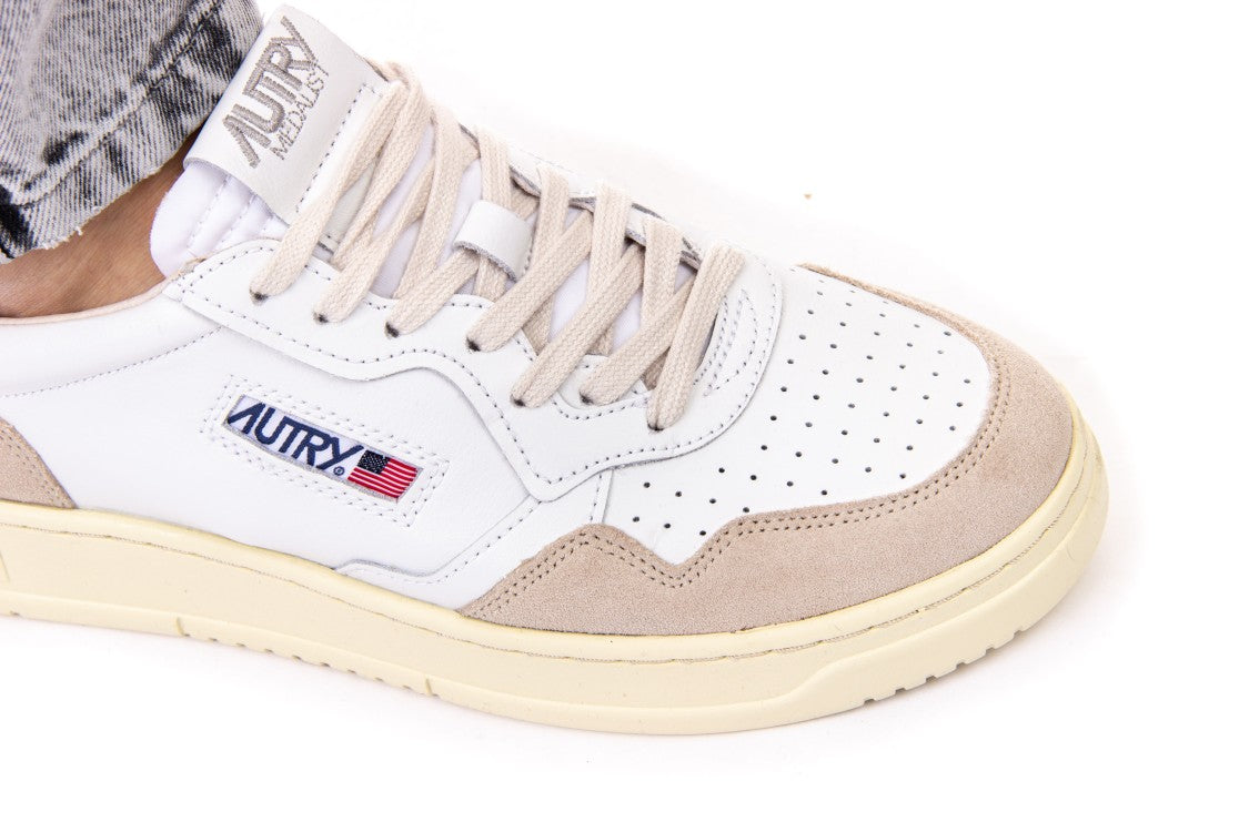 Autry Bimaterial Leather & Suede Sneakers