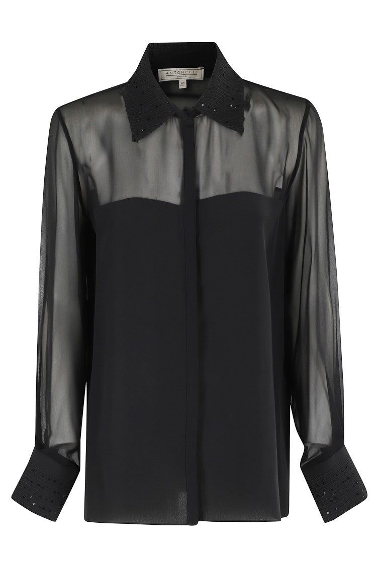 Antonelli Sheer Silk Blouse