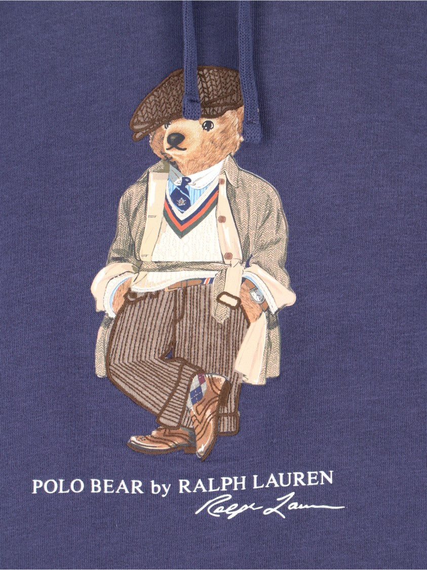 Polo Ralph Lauren Vintage-Inspired Bear Graphic Navy Hoodie