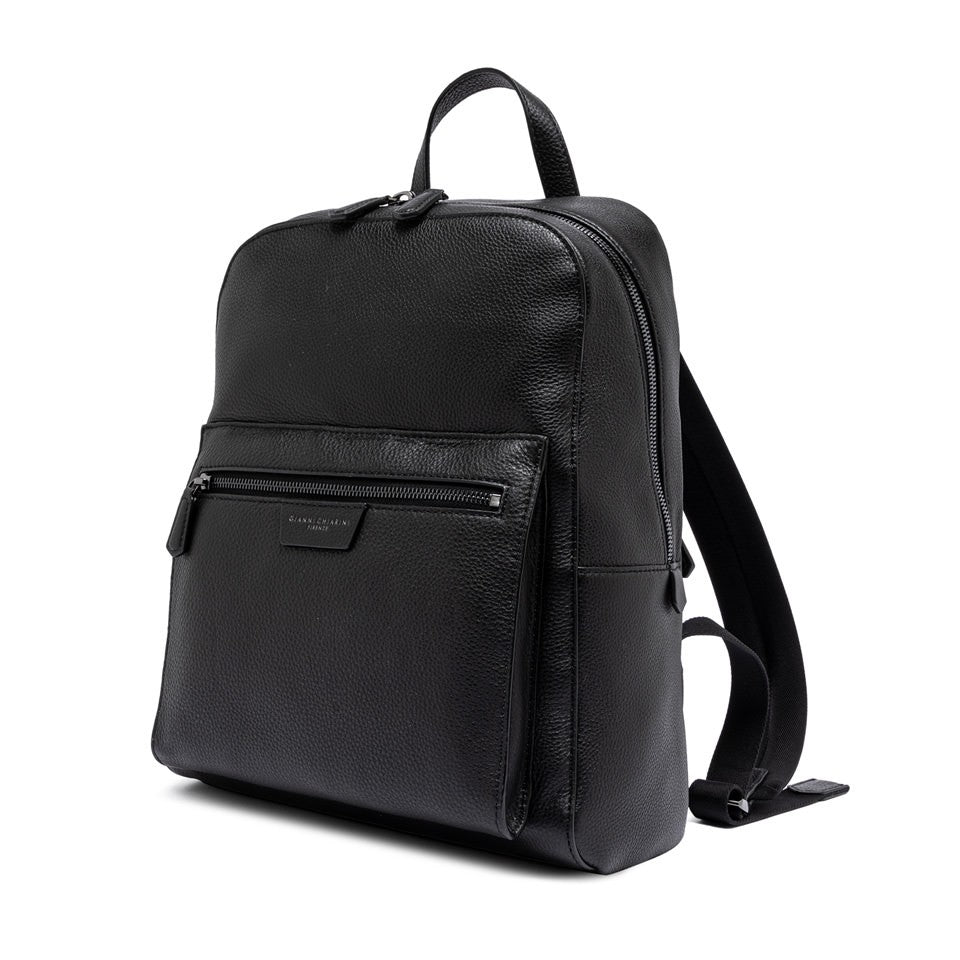 Gianni Chiarini Textured Leather Backpack With Structured Design