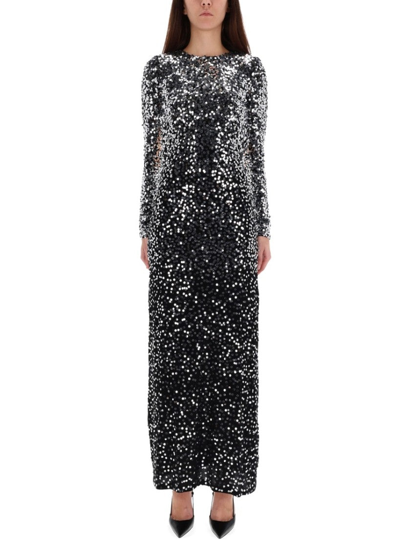Rabanne Long Dress Sequined Maxi Dress