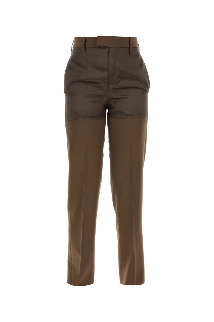 Mm6 By Maison Margiela Brown Polyester Blend Pant