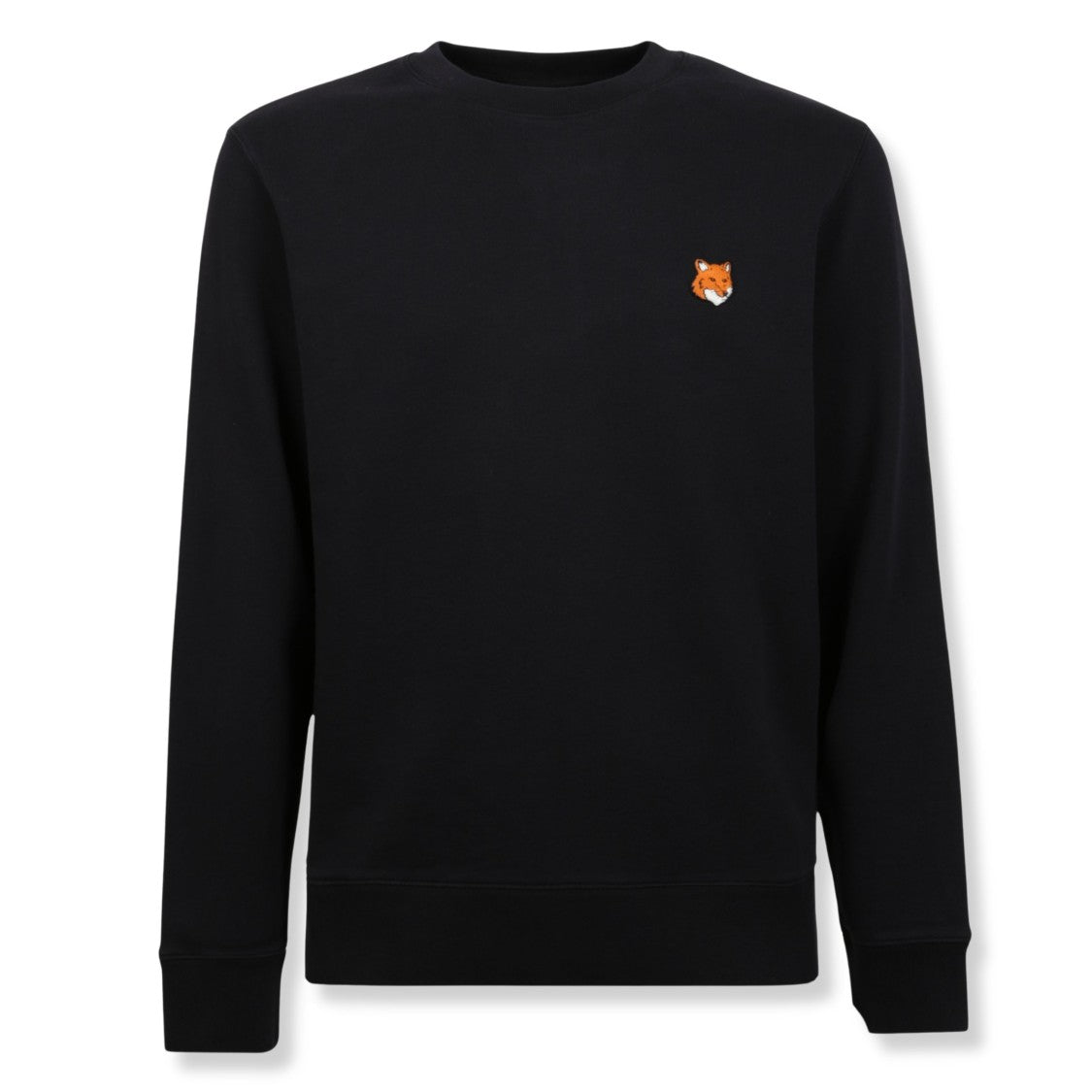 Maison Kitsuné Fox Head Emblem Black Sweatshirt