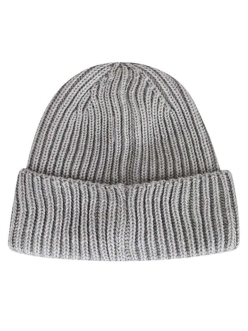 C.P. Company Ribbed Knit Hat With Iconic Lenses By C.P. Company