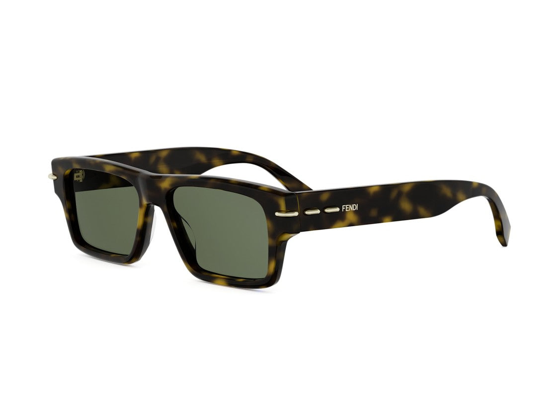 Fendi Fe40215i Oversized Square Tortoiseshell Sunglasses