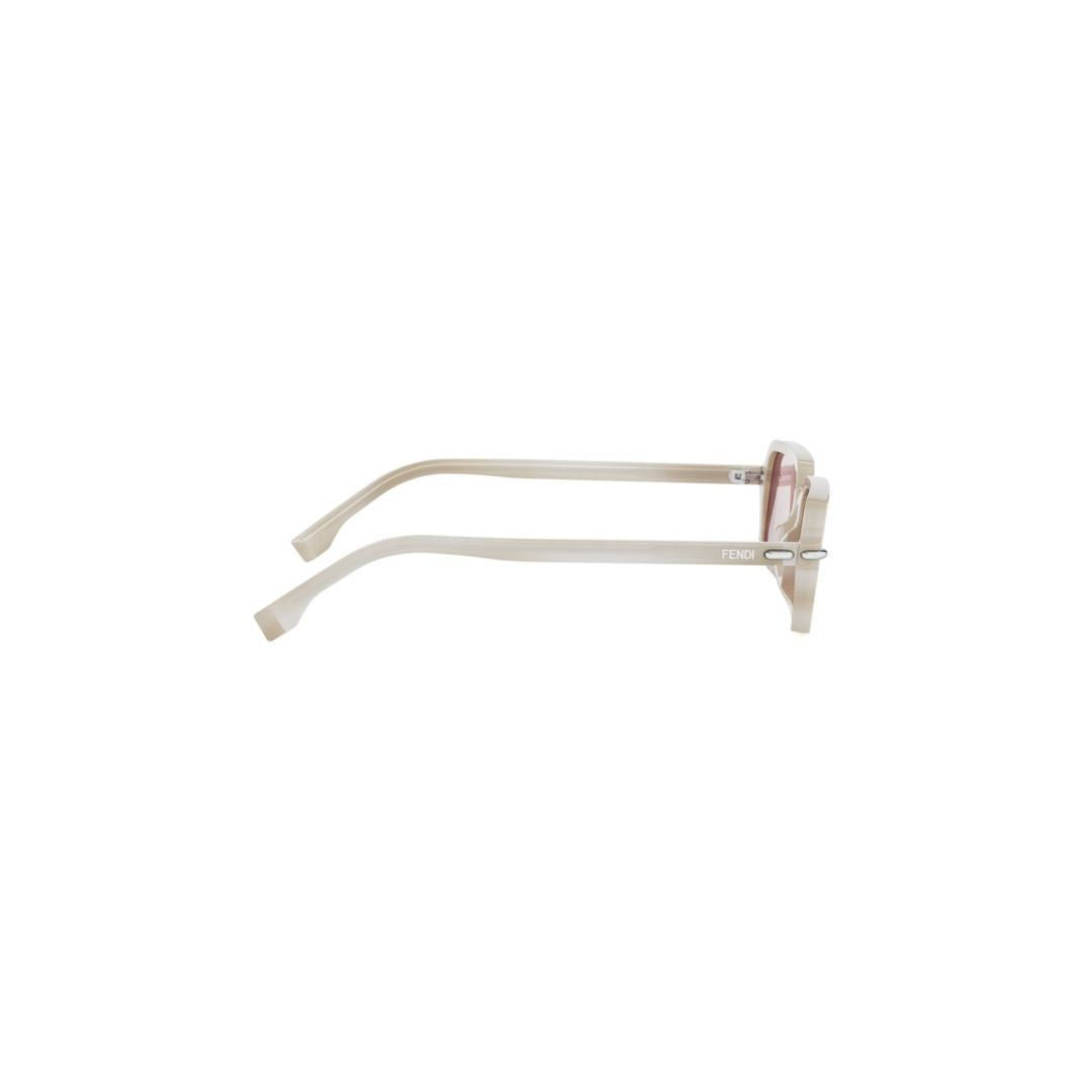 Fendi Fe40174i Translucent Acetate Rectangular Sunglasses