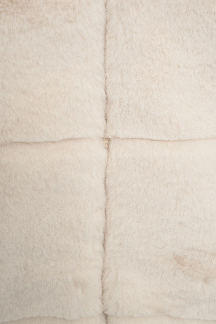 Save The Duck Thigh-Length Faux Fur Gilet With Plumtech Padding