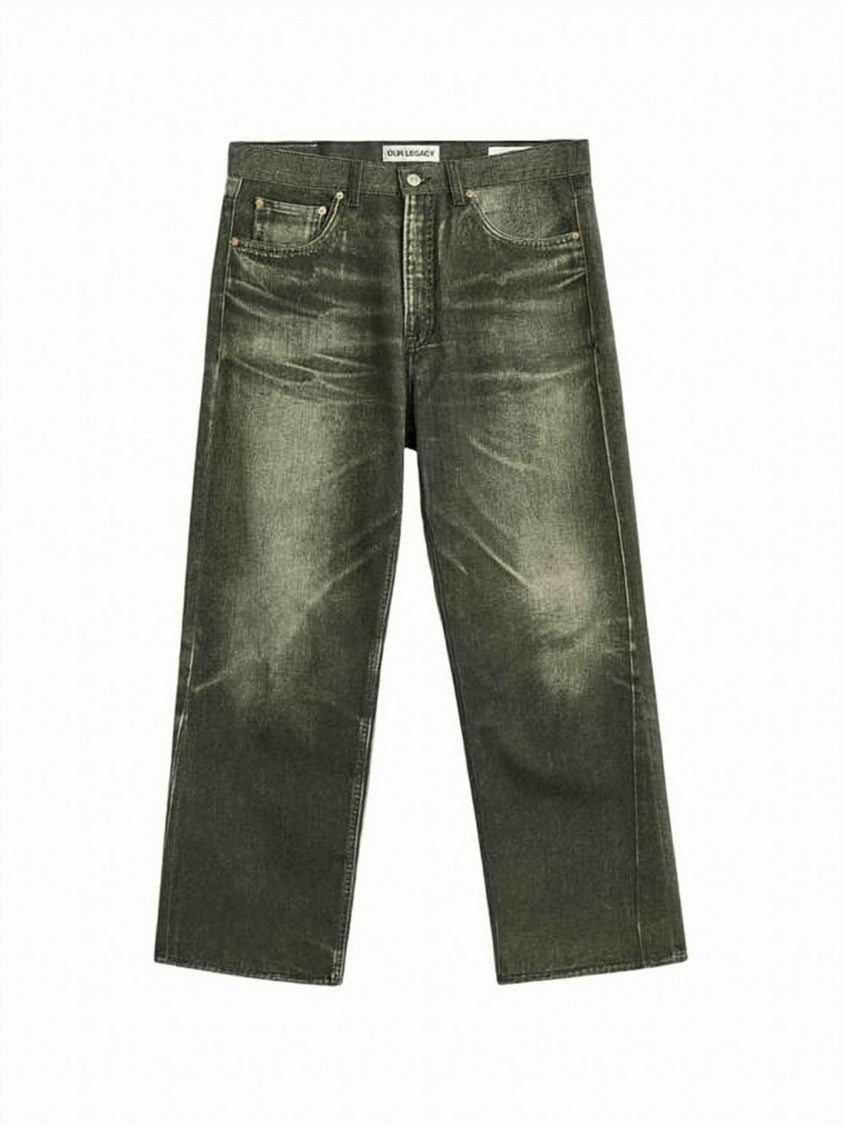 Our Legacy Straight-Leg Denim Pants With Vintage Finish