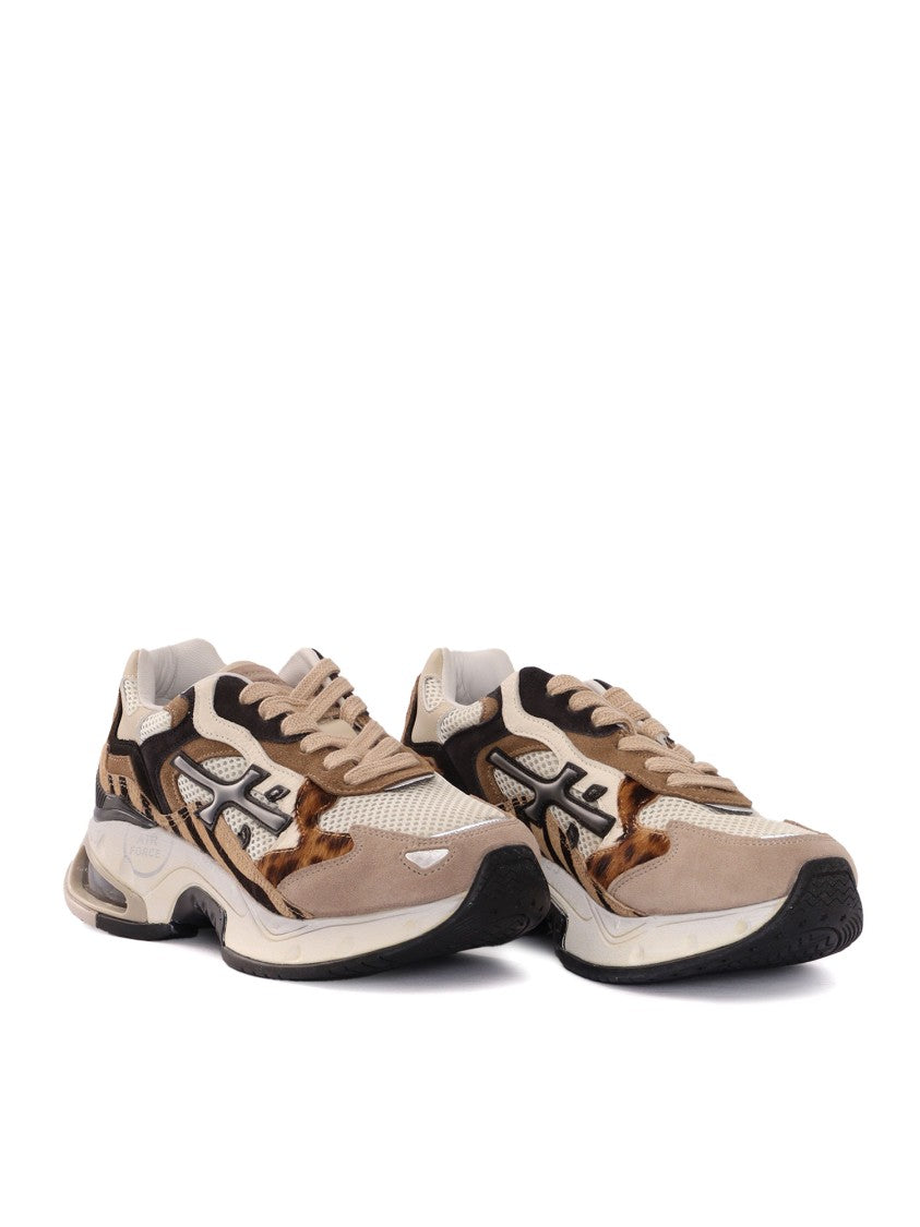 Premiata Contemporary Chunky Sneakers With Mixed Materials