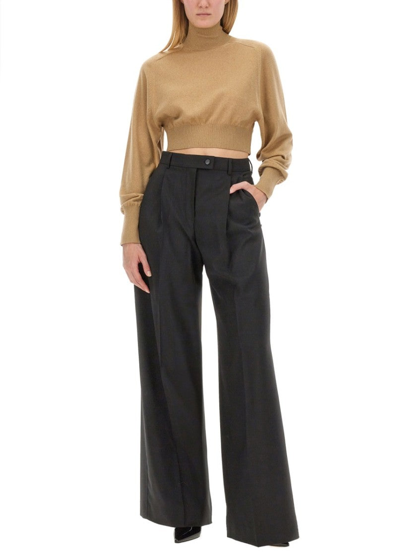 Sportmax Wide-Leg Tailored Pants With High Waist