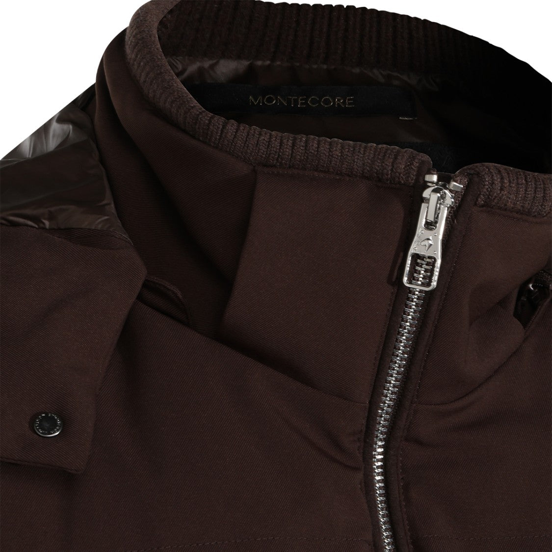Montecore Sleeveless Padded Coat With High Collar And Detachable Hood