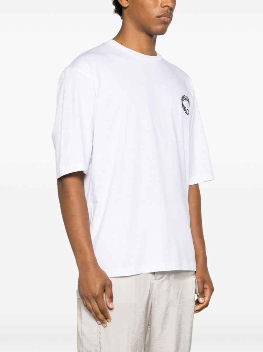 Moschino White Cotton Jersey T-Shirt