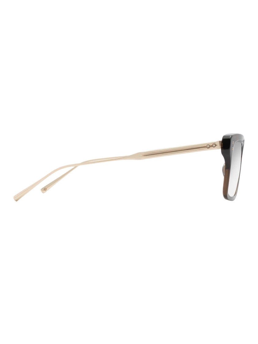 Dita Rectangular Tortoiseshell Optical Frames With Metal Temples