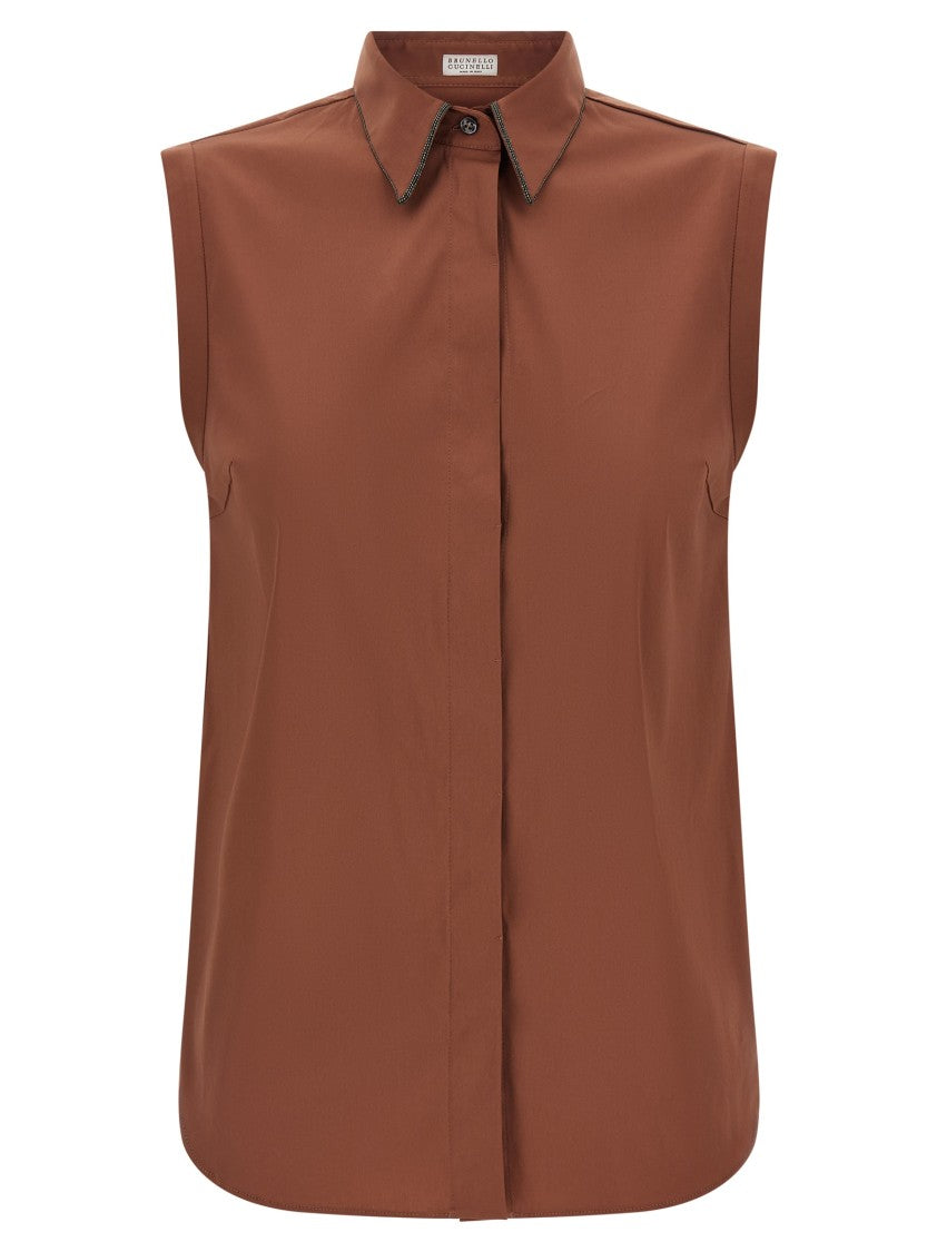 Brunello Cucinelli 'Shiny Trim' Shirt