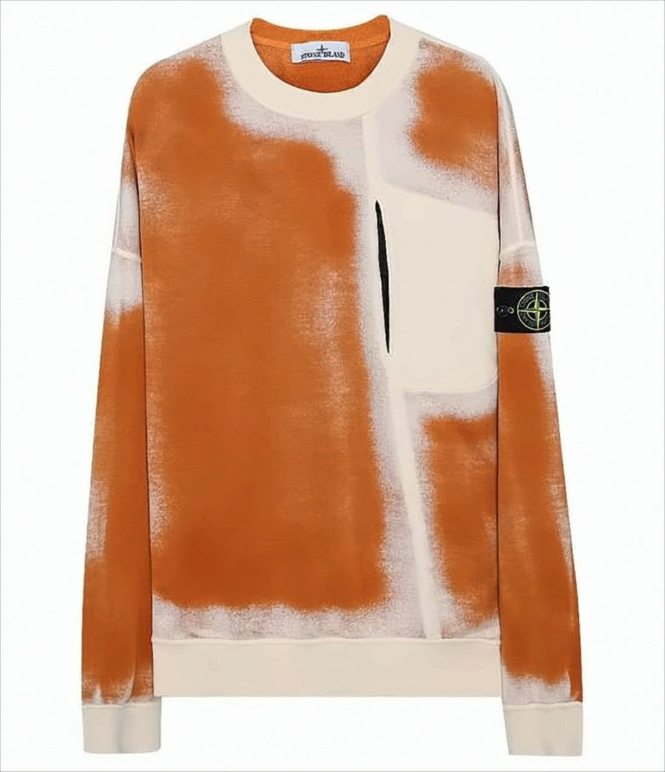 Stone Island Abstract Pattern Long-Sleeve Tee