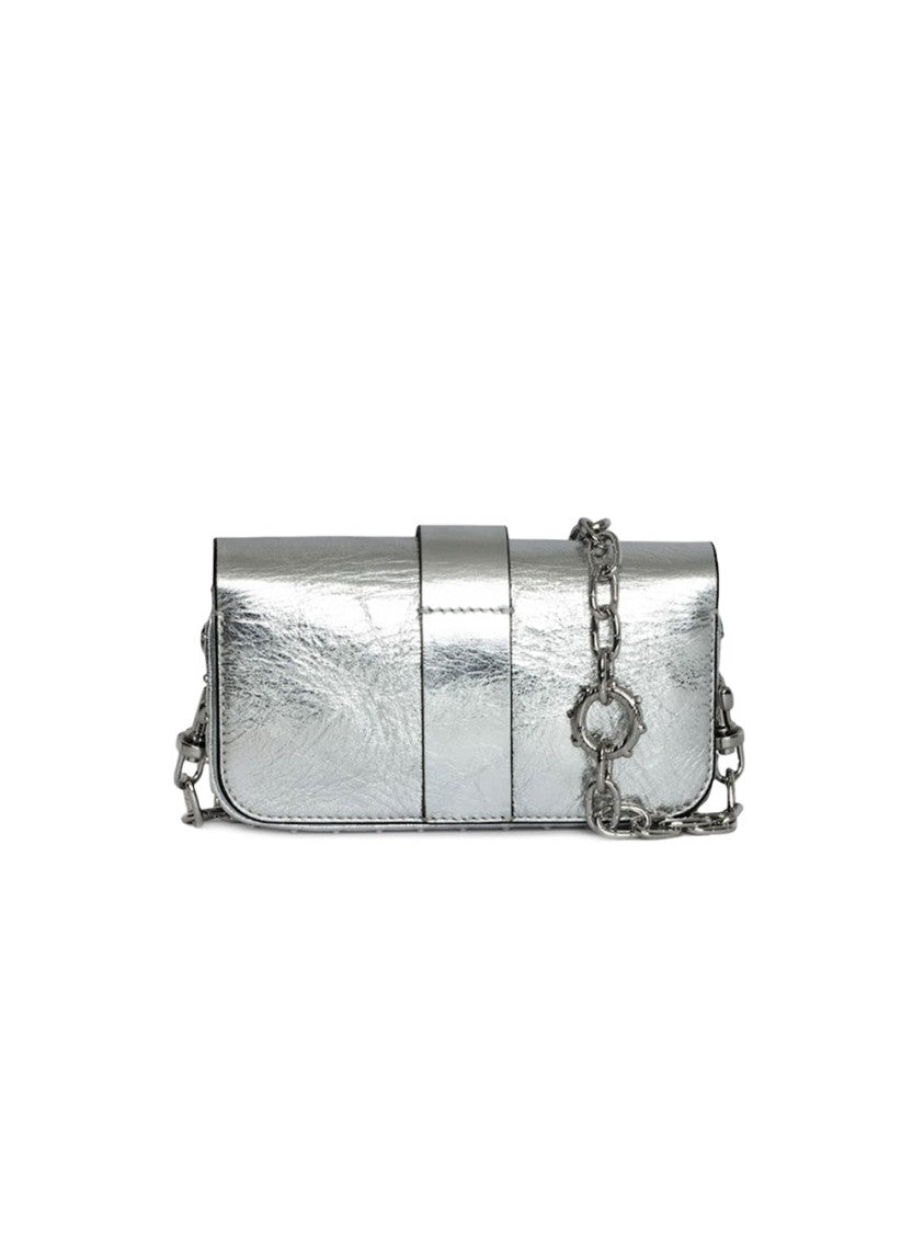 Zadig & Voltaire Metallic Silver Clutch