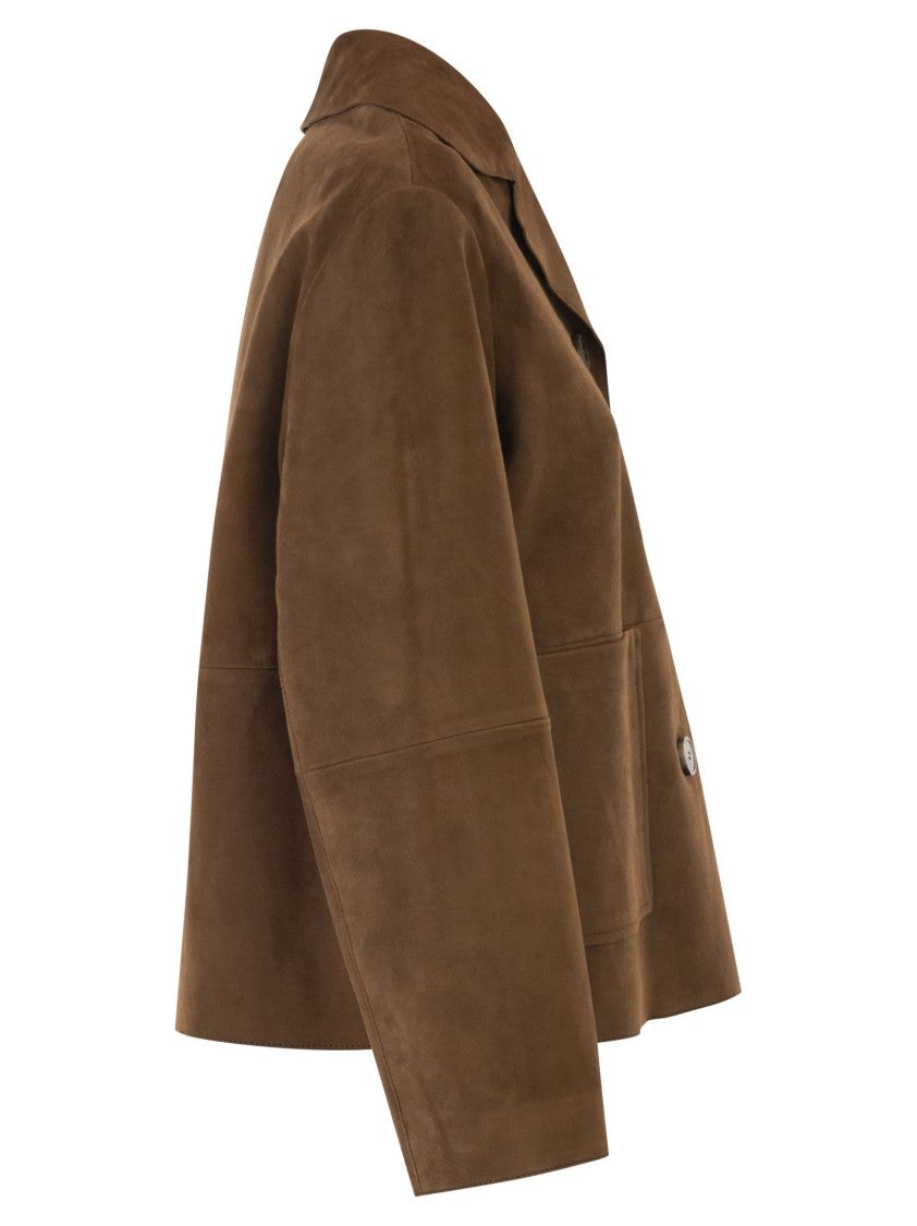Max Mara Wkdpalchi - Suede Crop Jacket