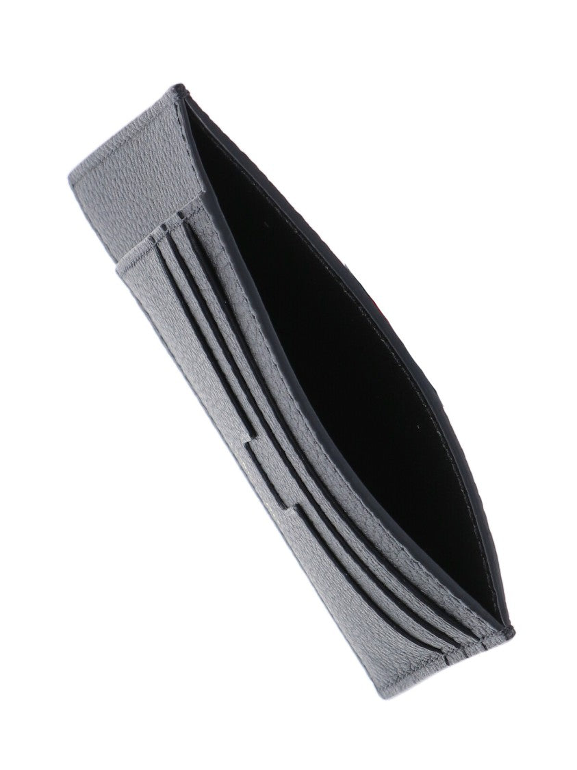 Tom Ford Textured Calfskin Leather Cardholder With Gold Embossed Logo