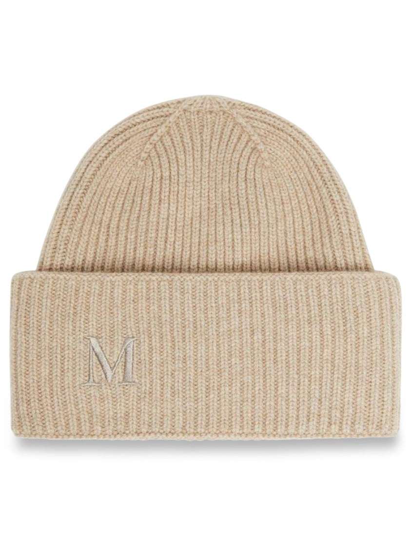 Max Mara Ribbed Folded Cuff Cashmere Beanie